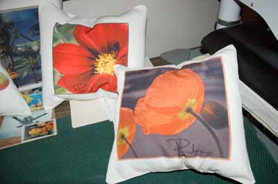 Pillow Designs by Pamela made with sublimation printing